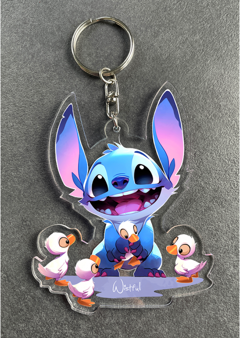 Stitch et les canards